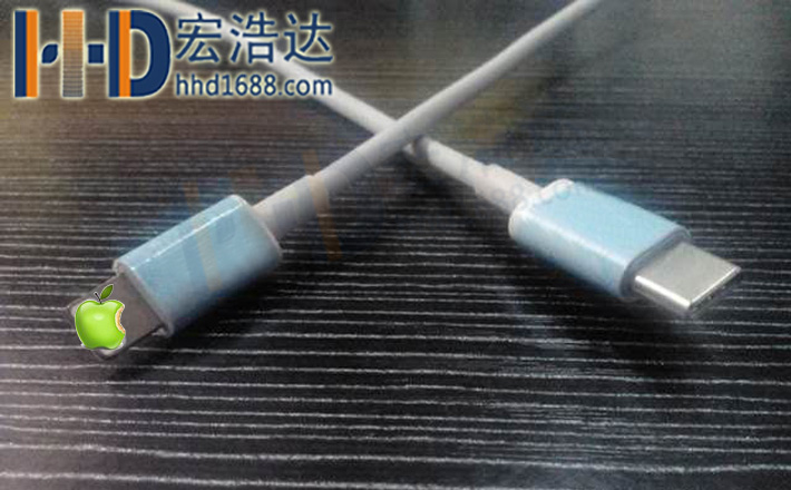 宏浩達iphone8/8plus/x蘋果快充數(shù)據(jù)線USB-C轉(zhuǎn)lightning