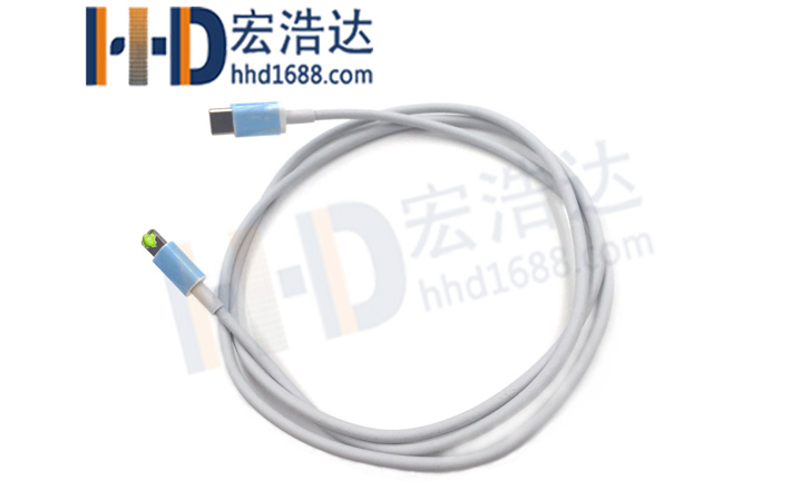 USB-C轉(zhuǎn)lightning蘋果8快充數(shù)據(jù)線iphone8/8plus/x宏浩達數(shù)據(jù)線工廠專業(yè)定制
